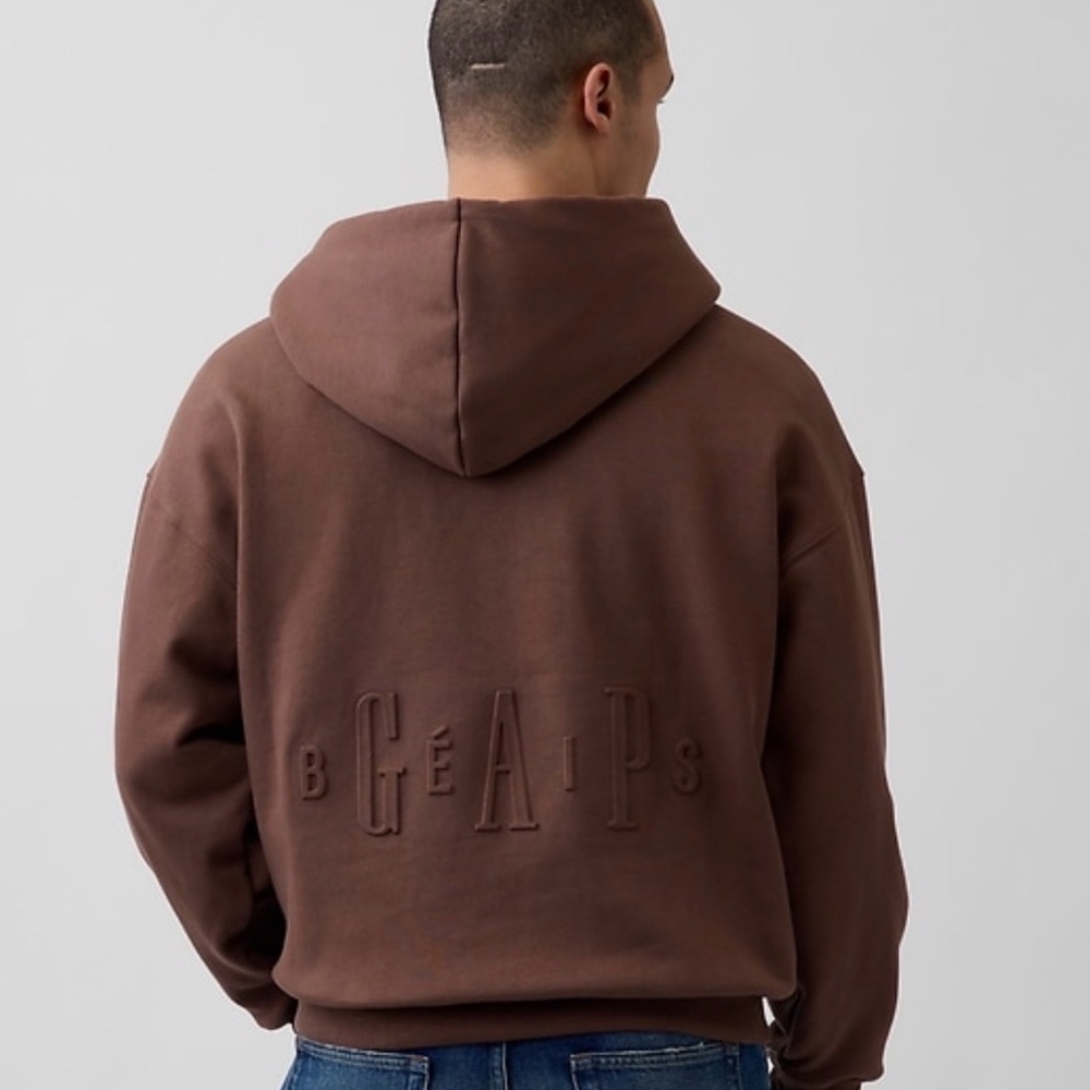 NWT- BÉIS x Gap Adult Heavyweight Travel Hoodie with neck pillow XL - Picture 4 of 8